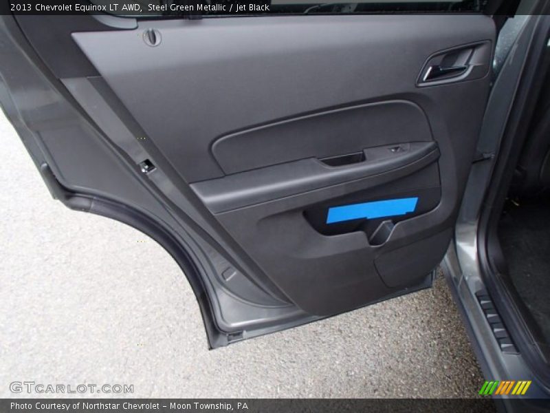 Steel Green Metallic / Jet Black 2013 Chevrolet Equinox LT AWD
