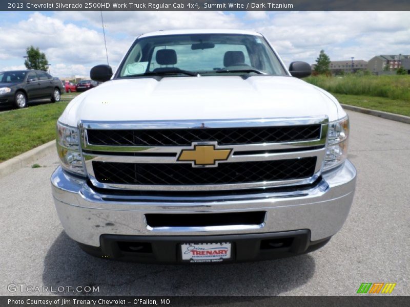 Summit White / Dark Titanium 2013 Chevrolet Silverado 2500HD Work Truck Regular Cab 4x4