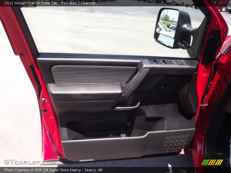 Red Alert / Charcoal 2012 Nissan Titan SV Crew Cab