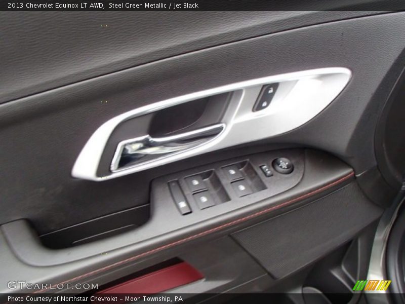Steel Green Metallic / Jet Black 2013 Chevrolet Equinox LT AWD