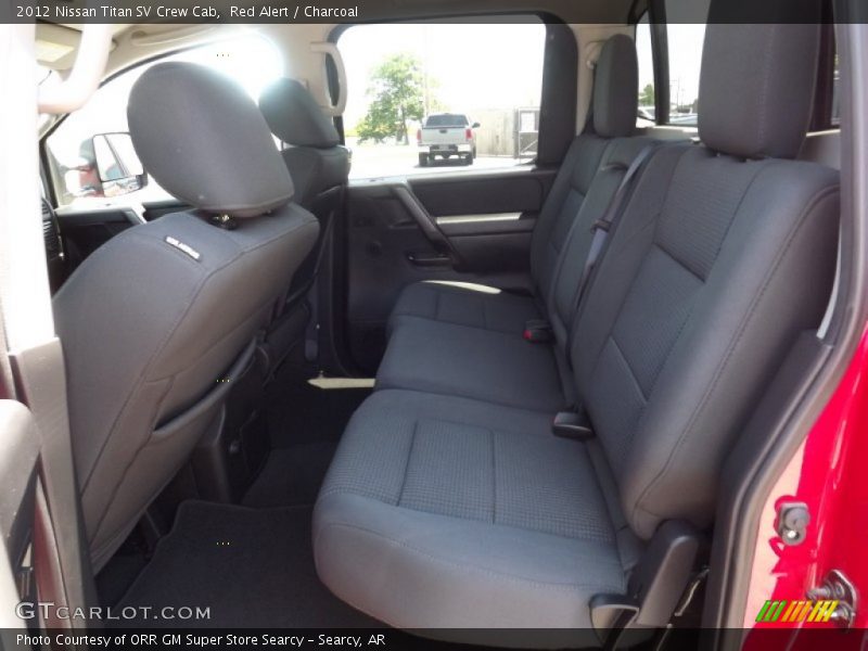 Red Alert / Charcoal 2012 Nissan Titan SV Crew Cab
