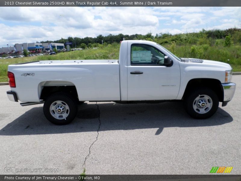 Summit White / Dark Titanium 2013 Chevrolet Silverado 2500HD Work Truck Regular Cab 4x4