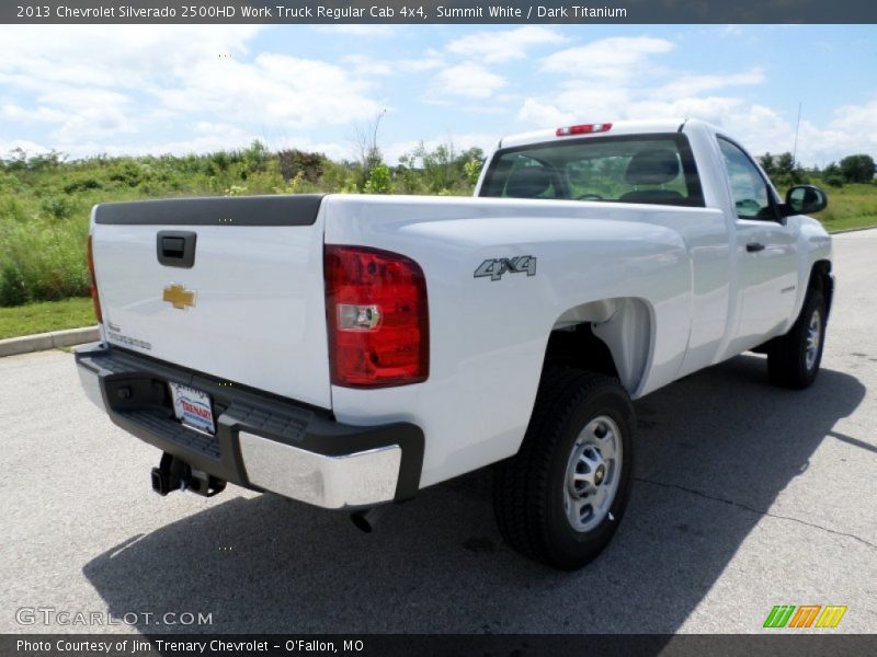 Summit White / Dark Titanium 2013 Chevrolet Silverado 2500HD Work Truck Regular Cab 4x4