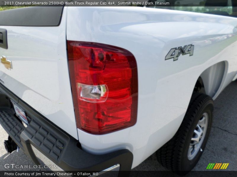Summit White / Dark Titanium 2013 Chevrolet Silverado 2500HD Work Truck Regular Cab 4x4