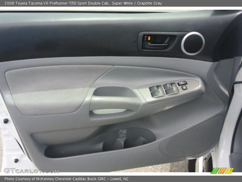 Super White / Graphite Gray 2008 Toyota Tacoma V6 PreRunner TRD Sport Double Cab