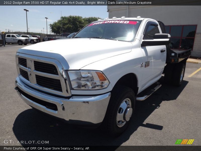 Bright White / Dark Slate/Medium Graystone 2012 Dodge Ram 3500 HD ST Regular Cab 4x4 Dually