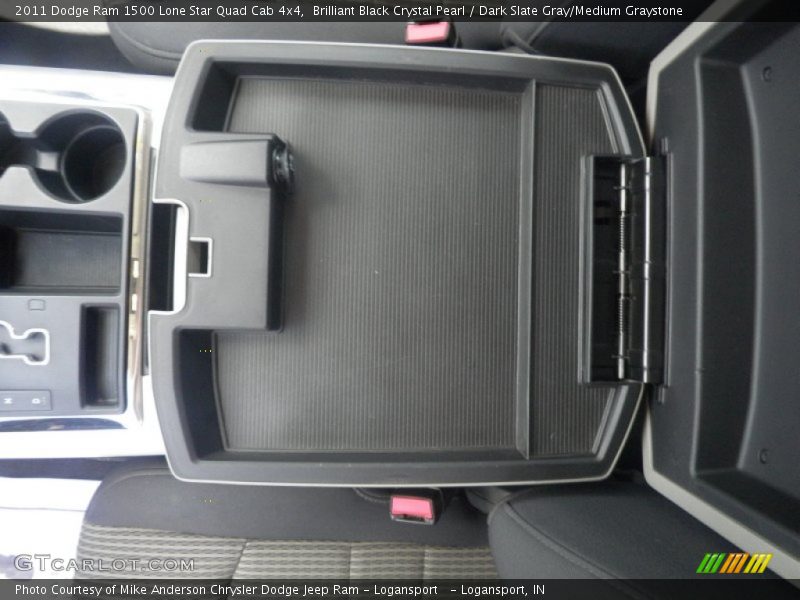 Brilliant Black Crystal Pearl / Dark Slate Gray/Medium Graystone 2011 Dodge Ram 1500 Lone Star Quad Cab 4x4