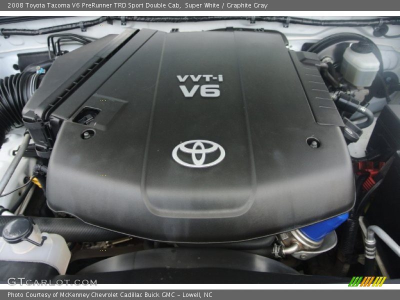 Super White / Graphite Gray 2008 Toyota Tacoma V6 PreRunner TRD Sport Double Cab