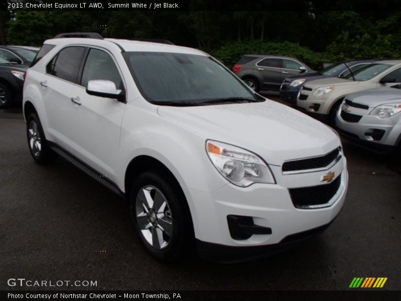 Summit White / Jet Black 2013 Chevrolet Equinox LT AWD