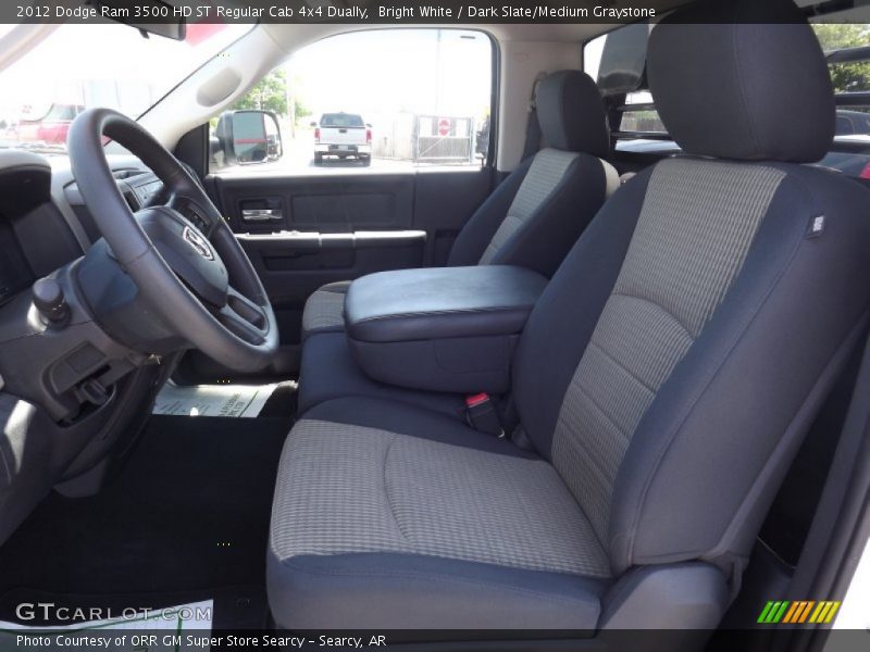 Bright White / Dark Slate/Medium Graystone 2012 Dodge Ram 3500 HD ST Regular Cab 4x4 Dually