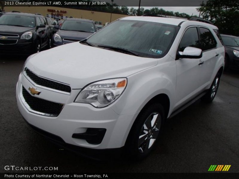 Summit White / Jet Black 2013 Chevrolet Equinox LT AWD
