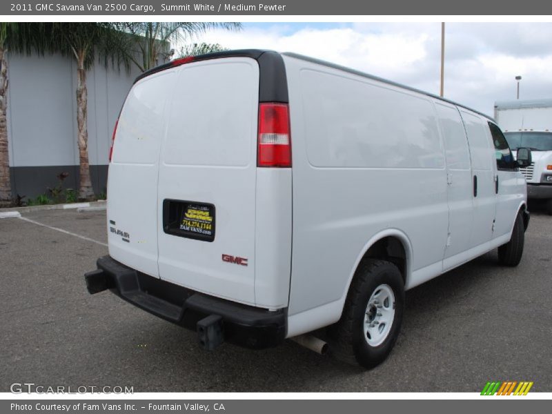 Summit White / Medium Pewter 2011 GMC Savana Van 2500 Cargo
