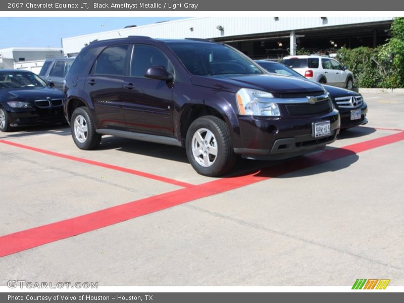 Black Amethyst Metallic / Light Gray 2007 Chevrolet Equinox LT