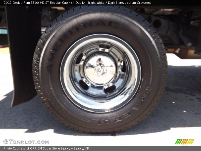 Bright White / Dark Slate/Medium Graystone 2012 Dodge Ram 3500 HD ST Regular Cab 4x4 Dually