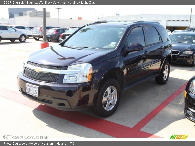 Black Amethyst Metallic / Light Gray 2007 Chevrolet Equinox LT