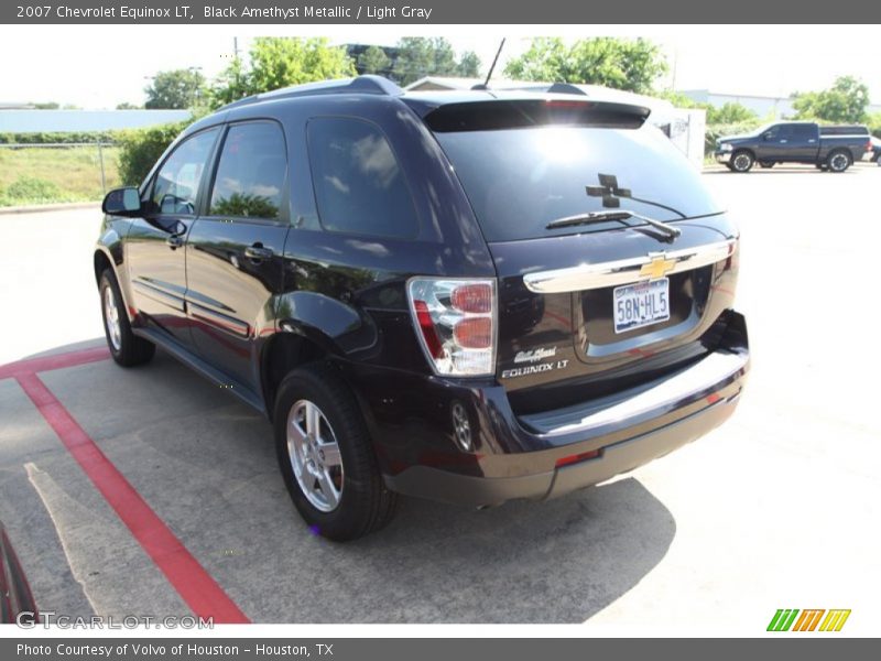 Black Amethyst Metallic / Light Gray 2007 Chevrolet Equinox LT