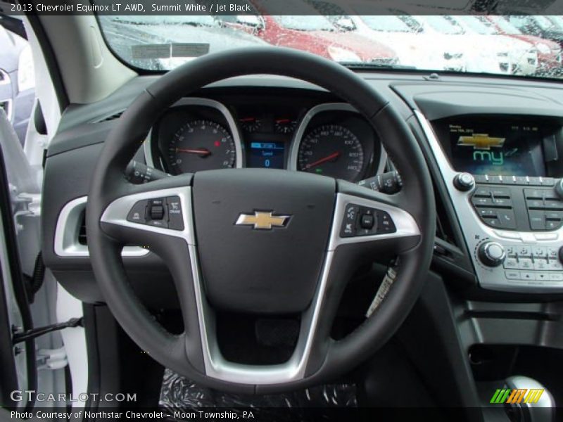 Summit White / Jet Black 2013 Chevrolet Equinox LT AWD