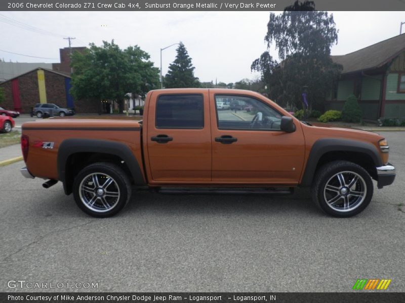 Sunburst Orange Metallic / Very Dark Pewter 2006 Chevrolet Colorado Z71 Crew Cab 4x4