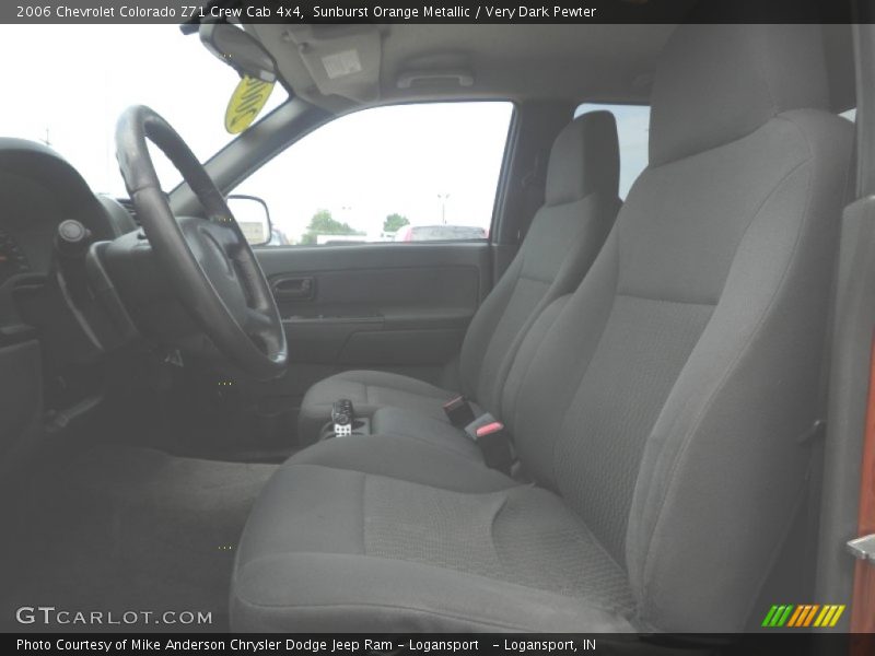 Sunburst Orange Metallic / Very Dark Pewter 2006 Chevrolet Colorado Z71 Crew Cab 4x4