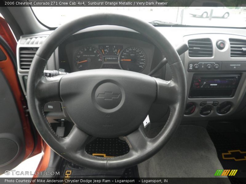 Sunburst Orange Metallic / Very Dark Pewter 2006 Chevrolet Colorado Z71 Crew Cab 4x4