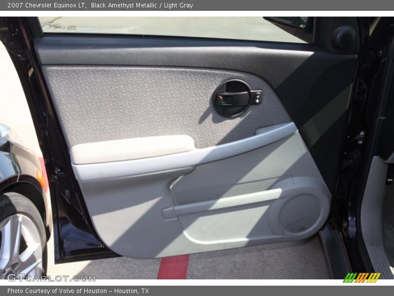 Black Amethyst Metallic / Light Gray 2007 Chevrolet Equinox LT