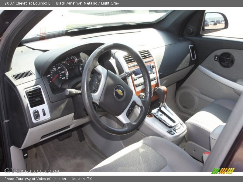 Black Amethyst Metallic / Light Gray 2007 Chevrolet Equinox LT