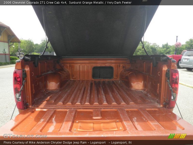 Sunburst Orange Metallic / Very Dark Pewter 2006 Chevrolet Colorado Z71 Crew Cab 4x4