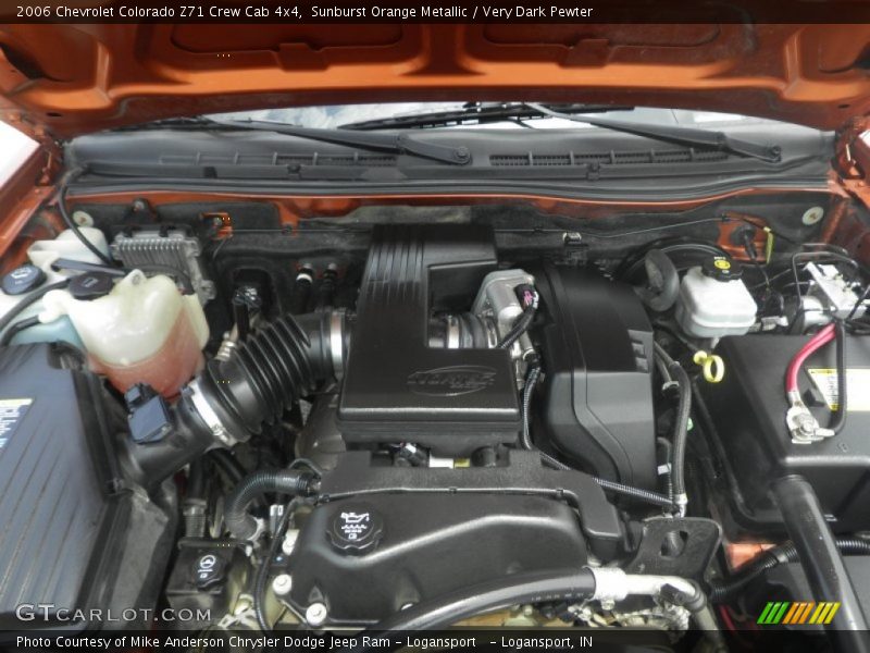 Sunburst Orange Metallic / Very Dark Pewter 2006 Chevrolet Colorado Z71 Crew Cab 4x4