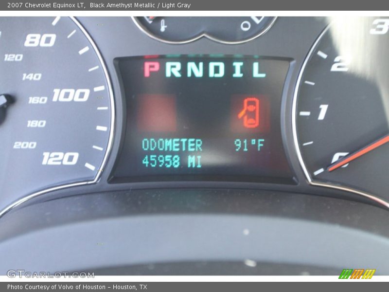 Black Amethyst Metallic / Light Gray 2007 Chevrolet Equinox LT