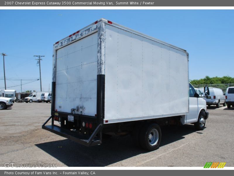 Summit White / Pewter 2007 Chevrolet Express Cutaway 3500 Commercial Moving Van