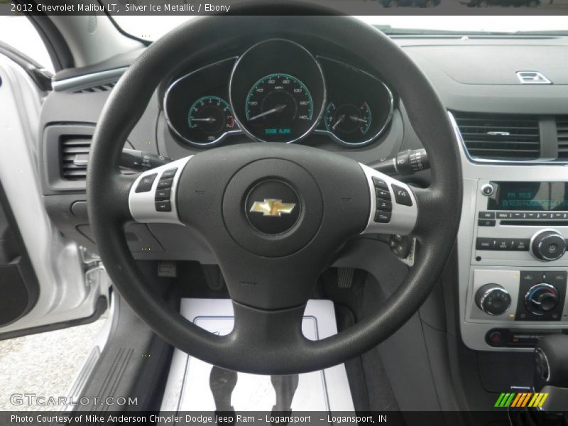 Silver Ice Metallic / Ebony 2012 Chevrolet Malibu LT