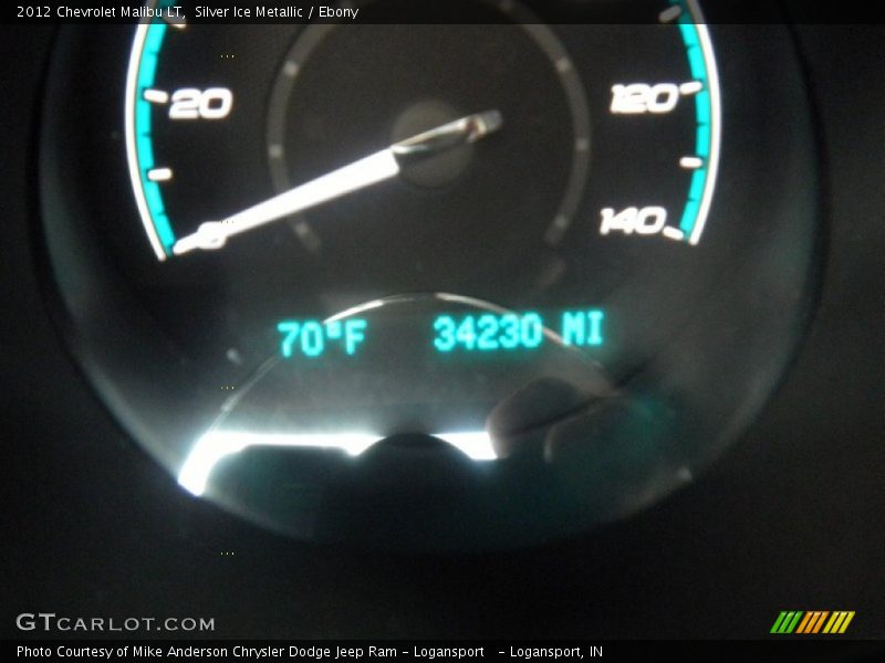 Silver Ice Metallic / Ebony 2012 Chevrolet Malibu LT