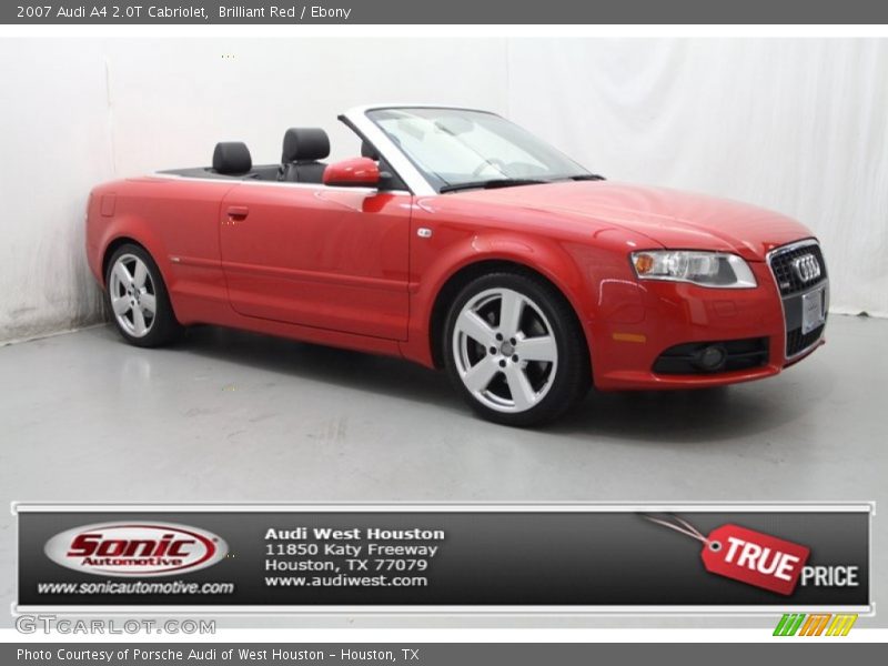 Brilliant Red / Ebony 2007 Audi A4 2.0T Cabriolet