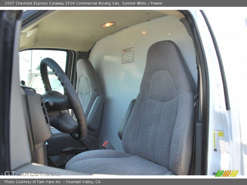 Summit White / Pewter 2007 Chevrolet Express Cutaway 3500 Commercial Moving Van