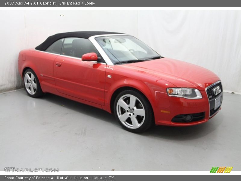 Brilliant Red / Ebony 2007 Audi A4 2.0T Cabriolet