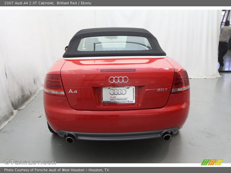 Brilliant Red / Ebony 2007 Audi A4 2.0T Cabriolet