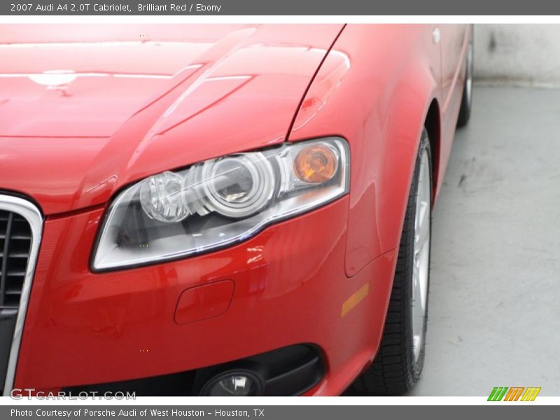 Brilliant Red / Ebony 2007 Audi A4 2.0T Cabriolet