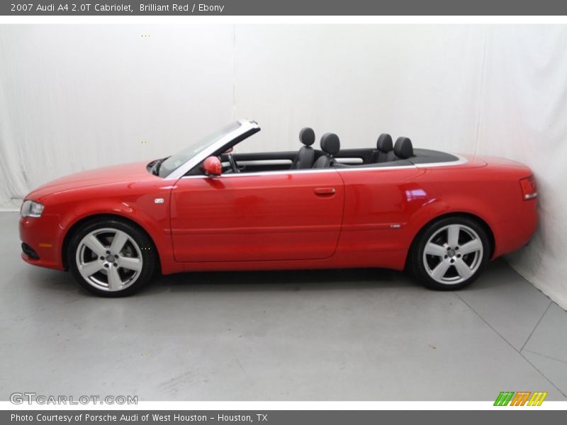 Brilliant Red / Ebony 2007 Audi A4 2.0T Cabriolet
