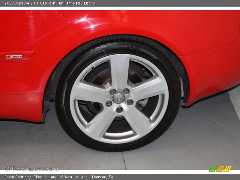 Brilliant Red / Ebony 2007 Audi A4 2.0T Cabriolet