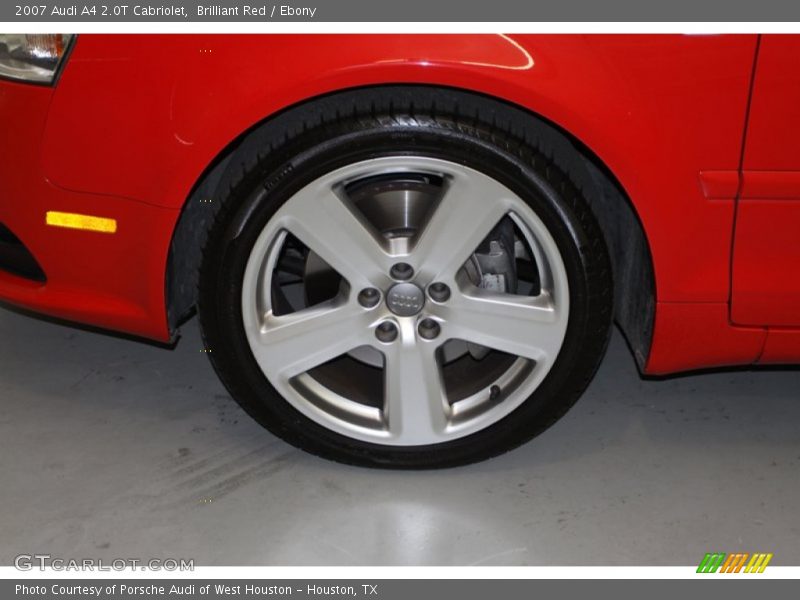 Brilliant Red / Ebony 2007 Audi A4 2.0T Cabriolet