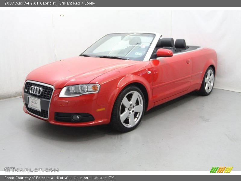 Brilliant Red / Ebony 2007 Audi A4 2.0T Cabriolet