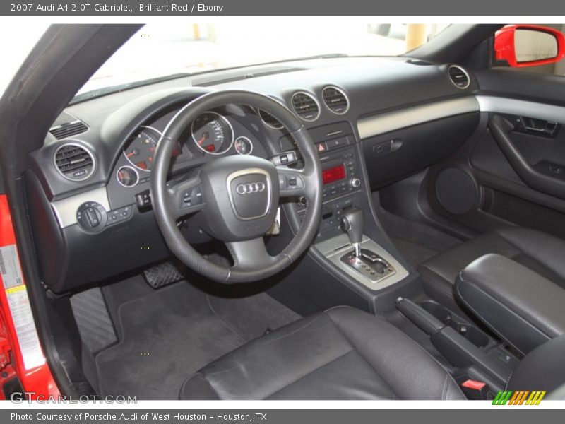 Ebony Interior - 2007 A4 2.0T Cabriolet 