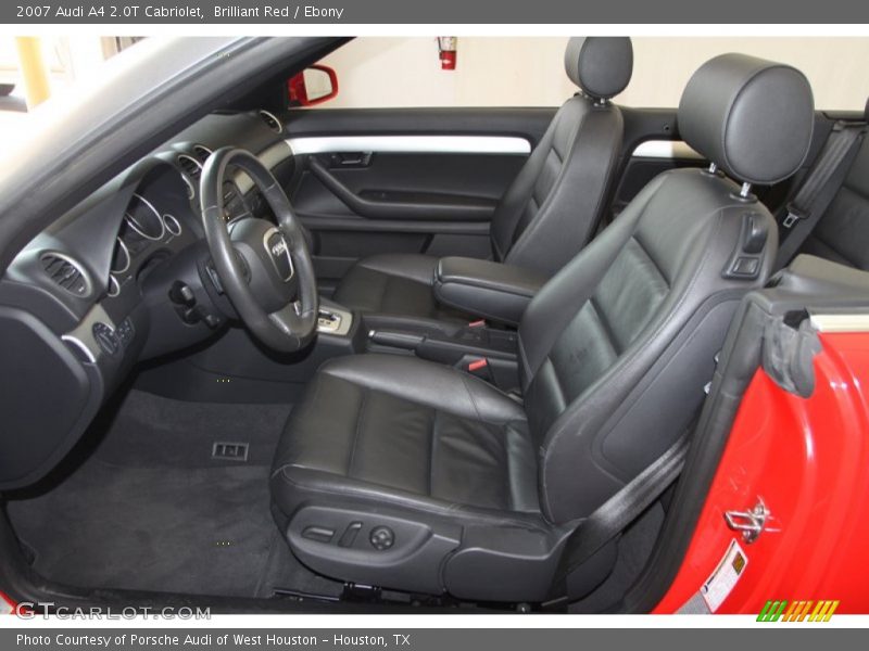 Front Seat of 2007 A4 2.0T Cabriolet