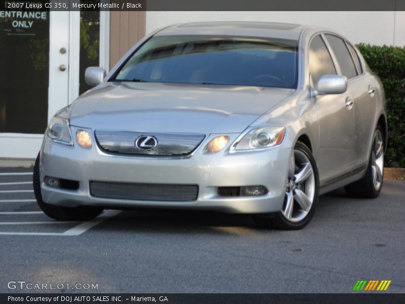 Mercury Metallic / Black 2007 Lexus GS 350
