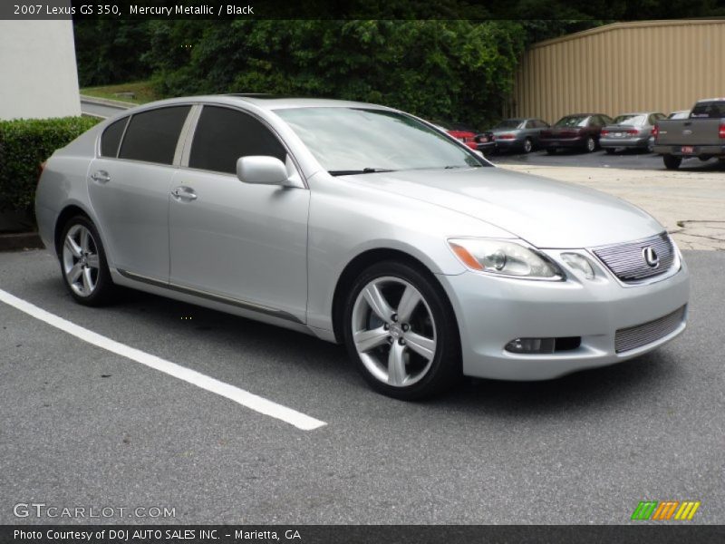 Mercury Metallic / Black 2007 Lexus GS 350