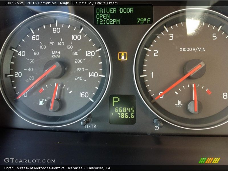 Magic Blue Metallic / Calcite Cream 2007 Volvo C70 T5 Convertible