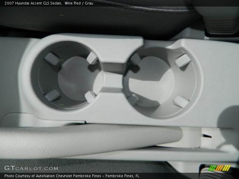 Wine Red / Gray 2007 Hyundai Accent GLS Sedan