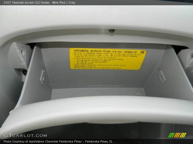 Wine Red / Gray 2007 Hyundai Accent GLS Sedan