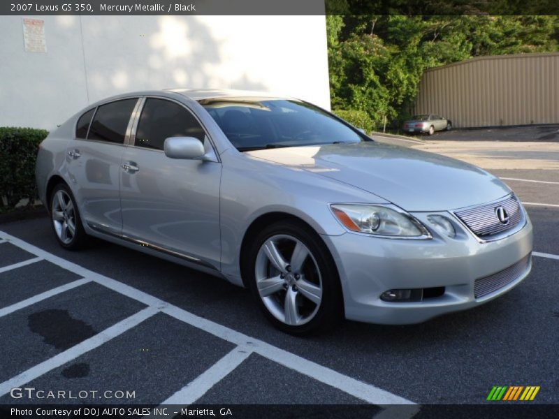 Mercury Metallic / Black 2007 Lexus GS 350