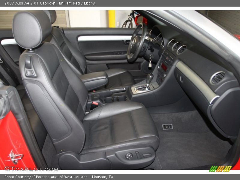 Brilliant Red / Ebony 2007 Audi A4 2.0T Cabriolet